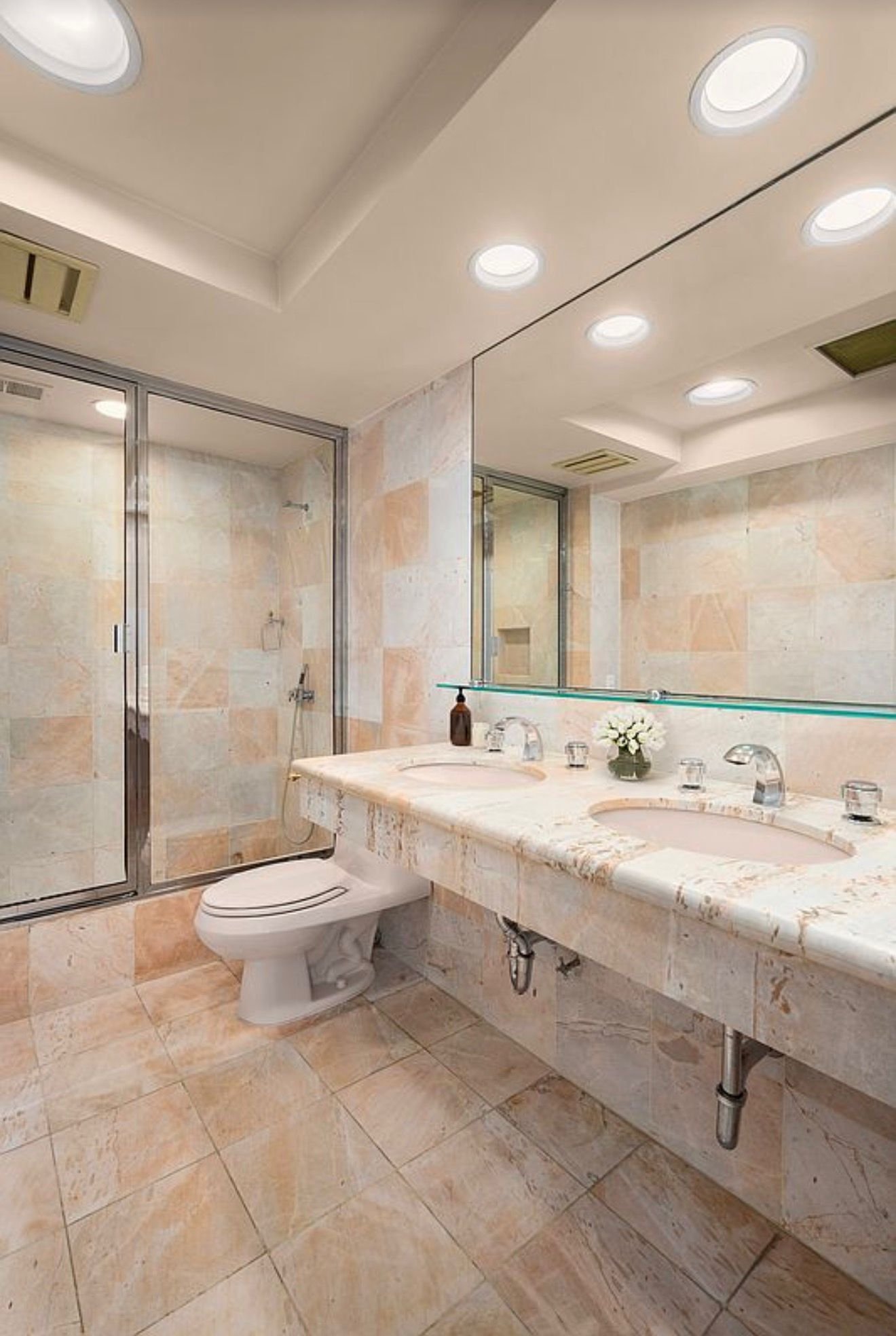 Bathroom with double vanity