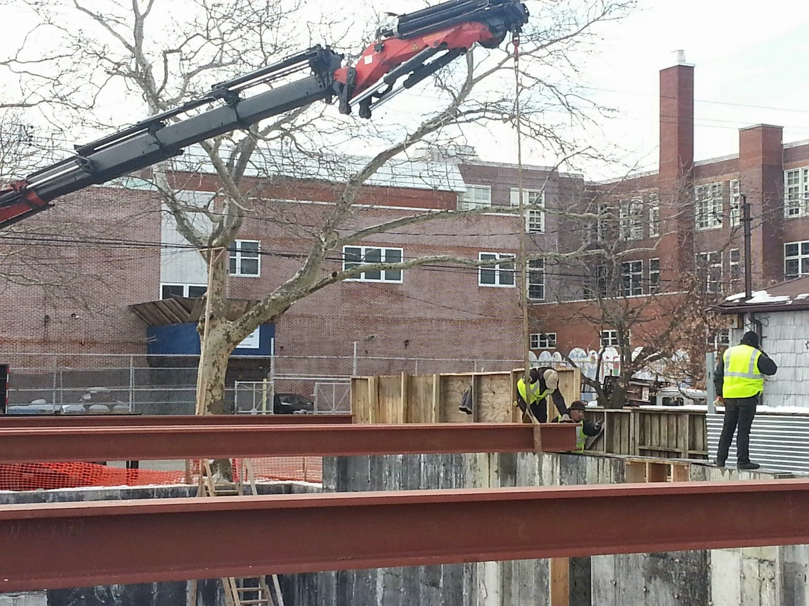 Synagogue under construction