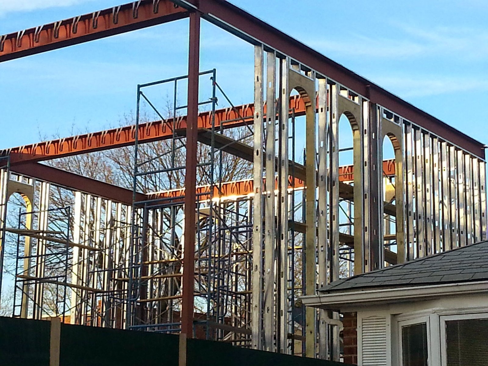 Synagogue under construction