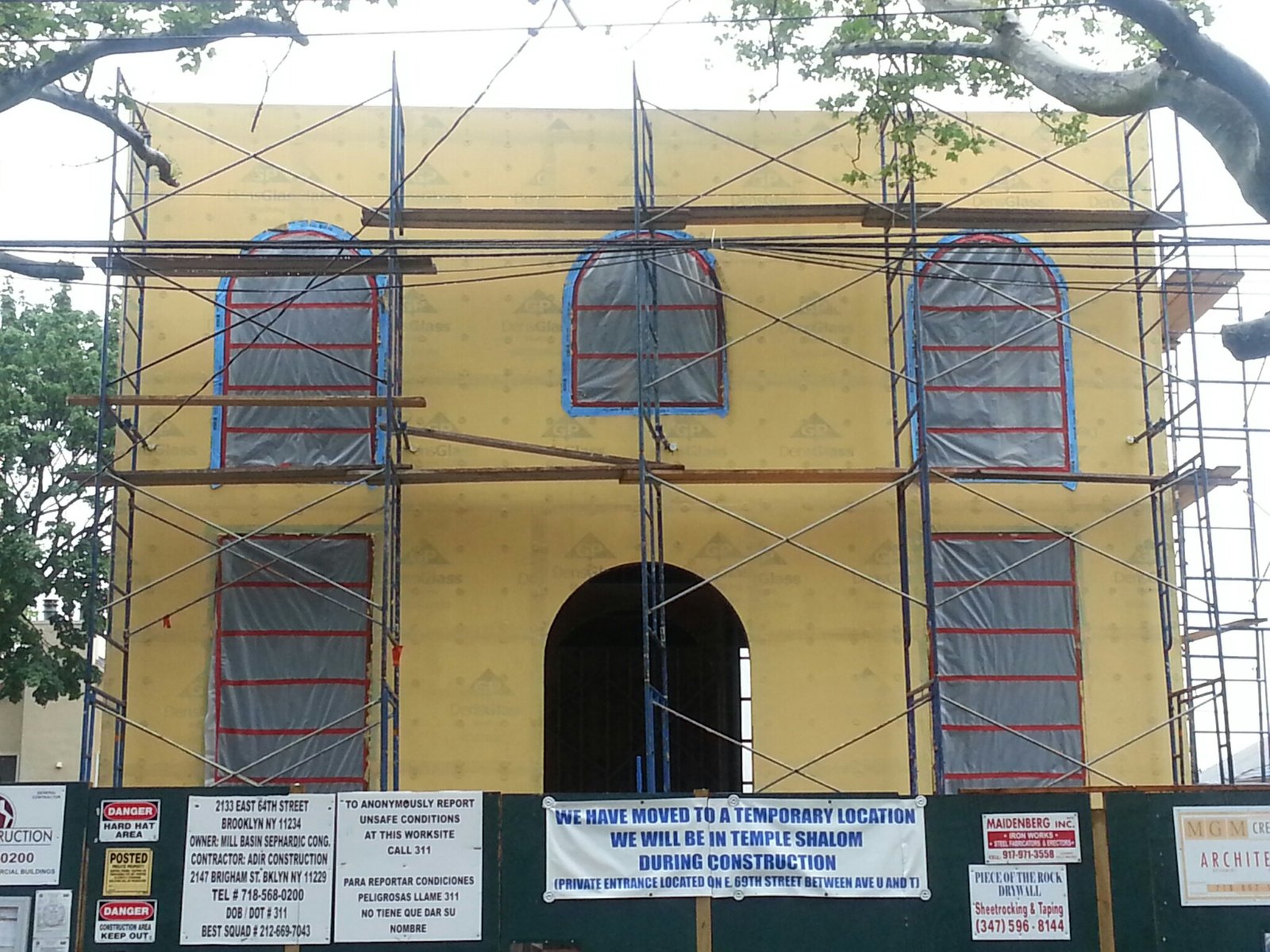 The synagogue exterior
