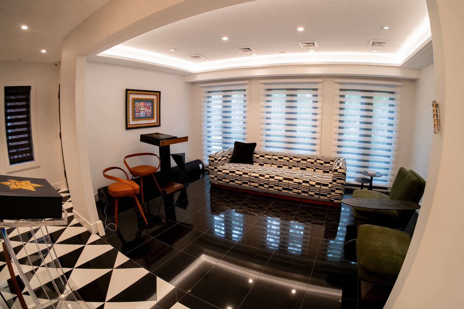Elegant den and sitting room