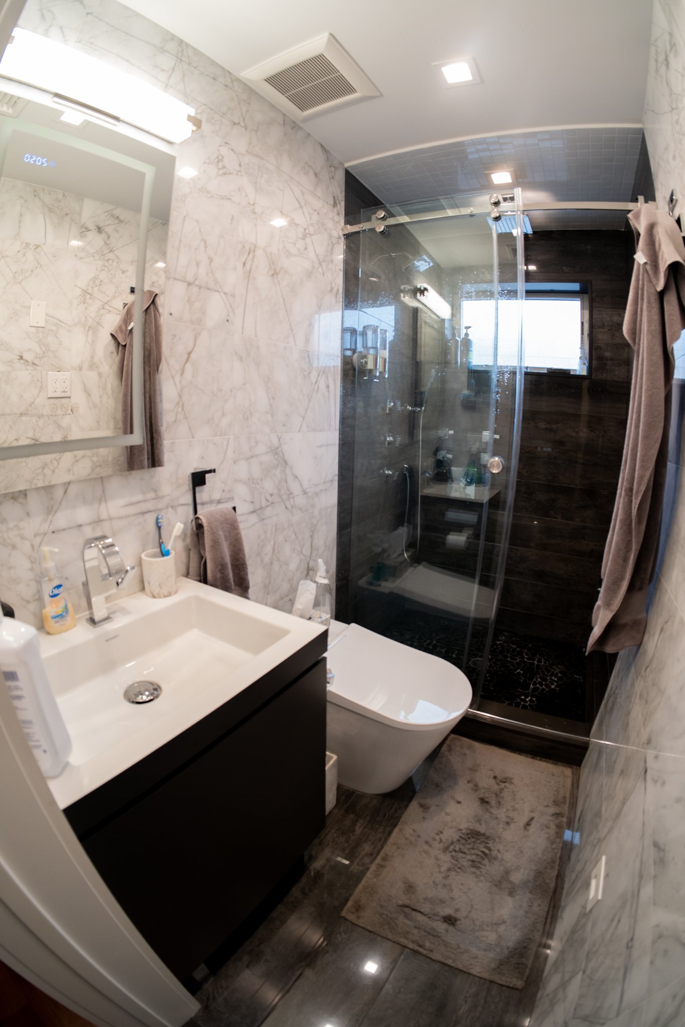 Marble bathroom